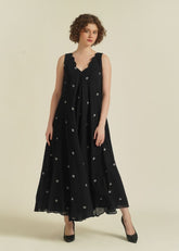 A Model Wearing Black Pure Cotton Royale XIX, curated by Only Ethikal